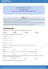 Đề thi giữa kì 1 Toán 10 Chân trời sáng tạo - Đề số 3